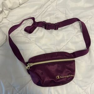 Champion Purple and Gold Cadet Fanny Pack Crossbody Bag